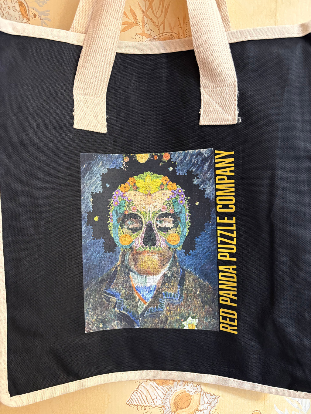 TOTE BAG: "CARNIVALE" AND RED PANDA LOGO $20.00