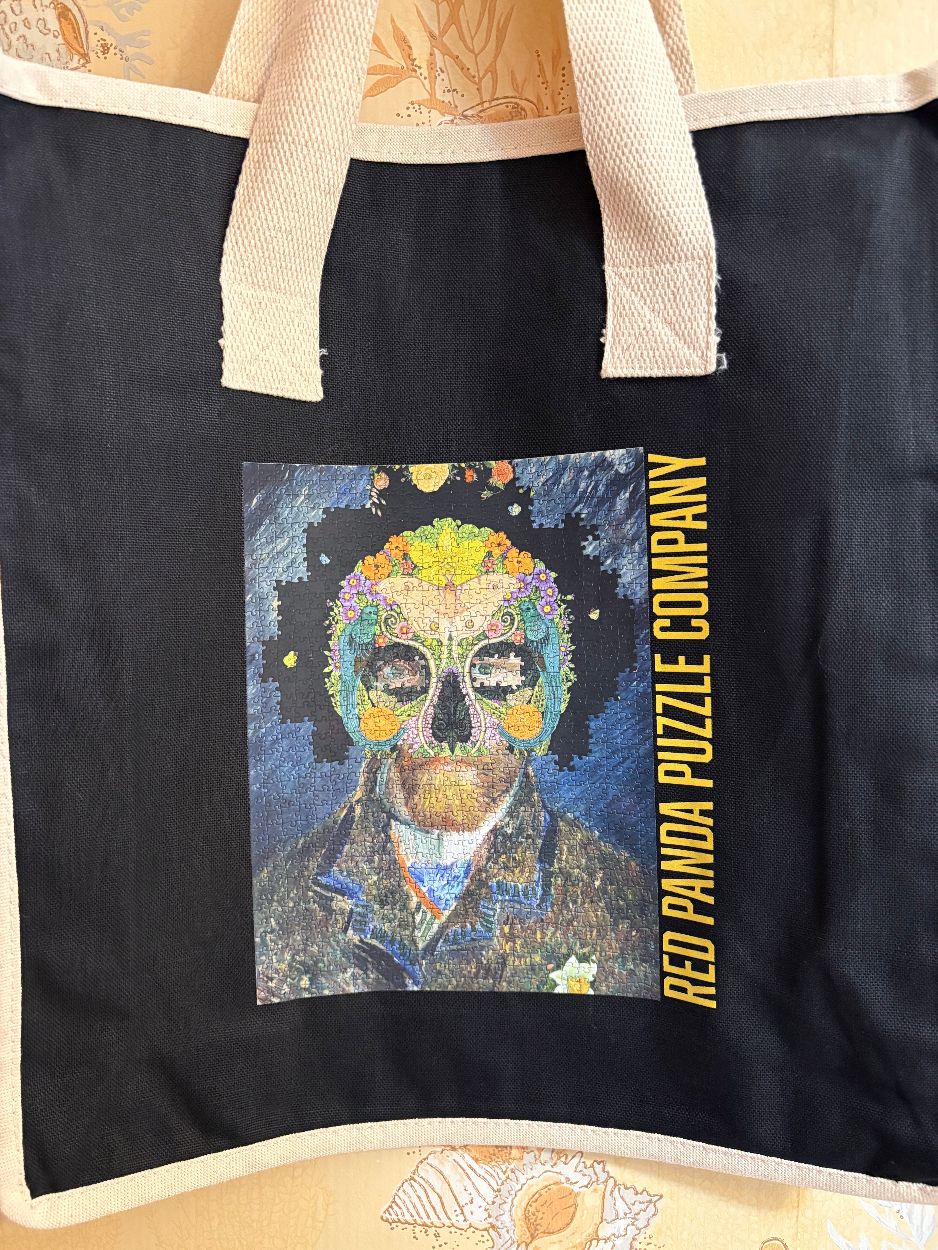 TOTE BAG: "CARNIVALE" AND RED PANDA LOGO $20.00