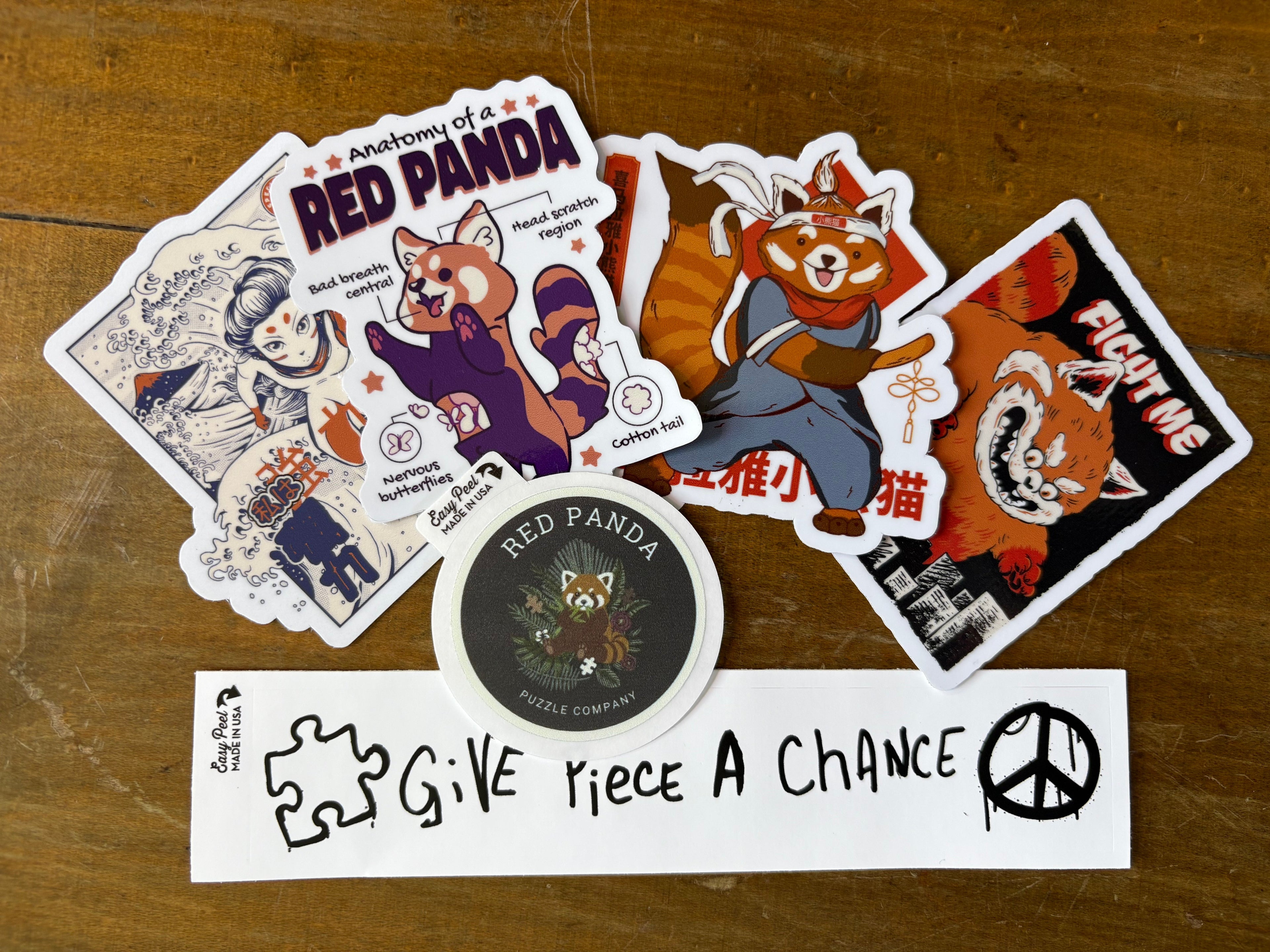 RED PANDA STICKER PACK $16