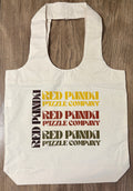TOTE BAG RED PANDA RETRO TEXT $15.00