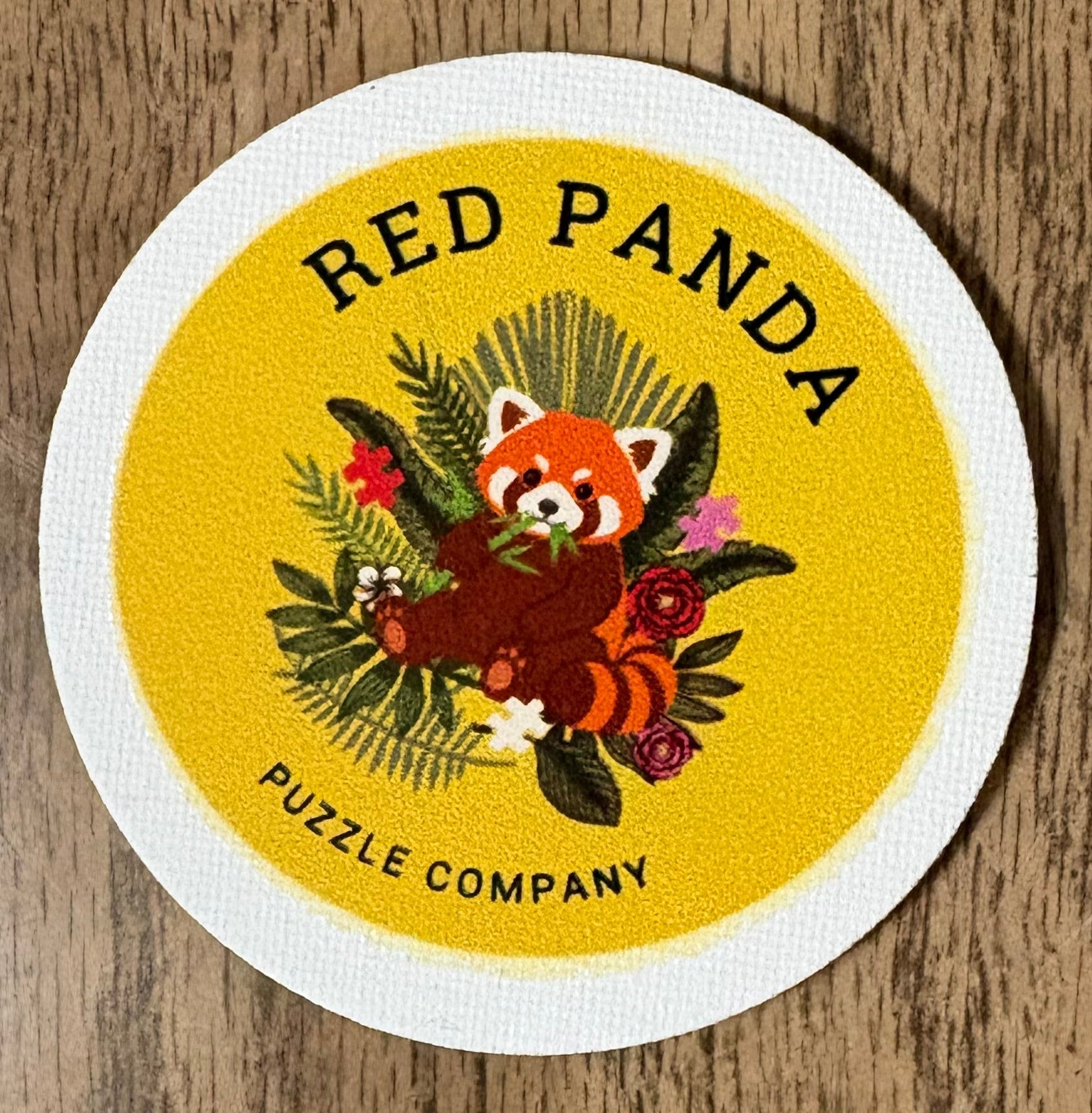 RED PANDA PUZZLE COMPANY LOGO MAGNET